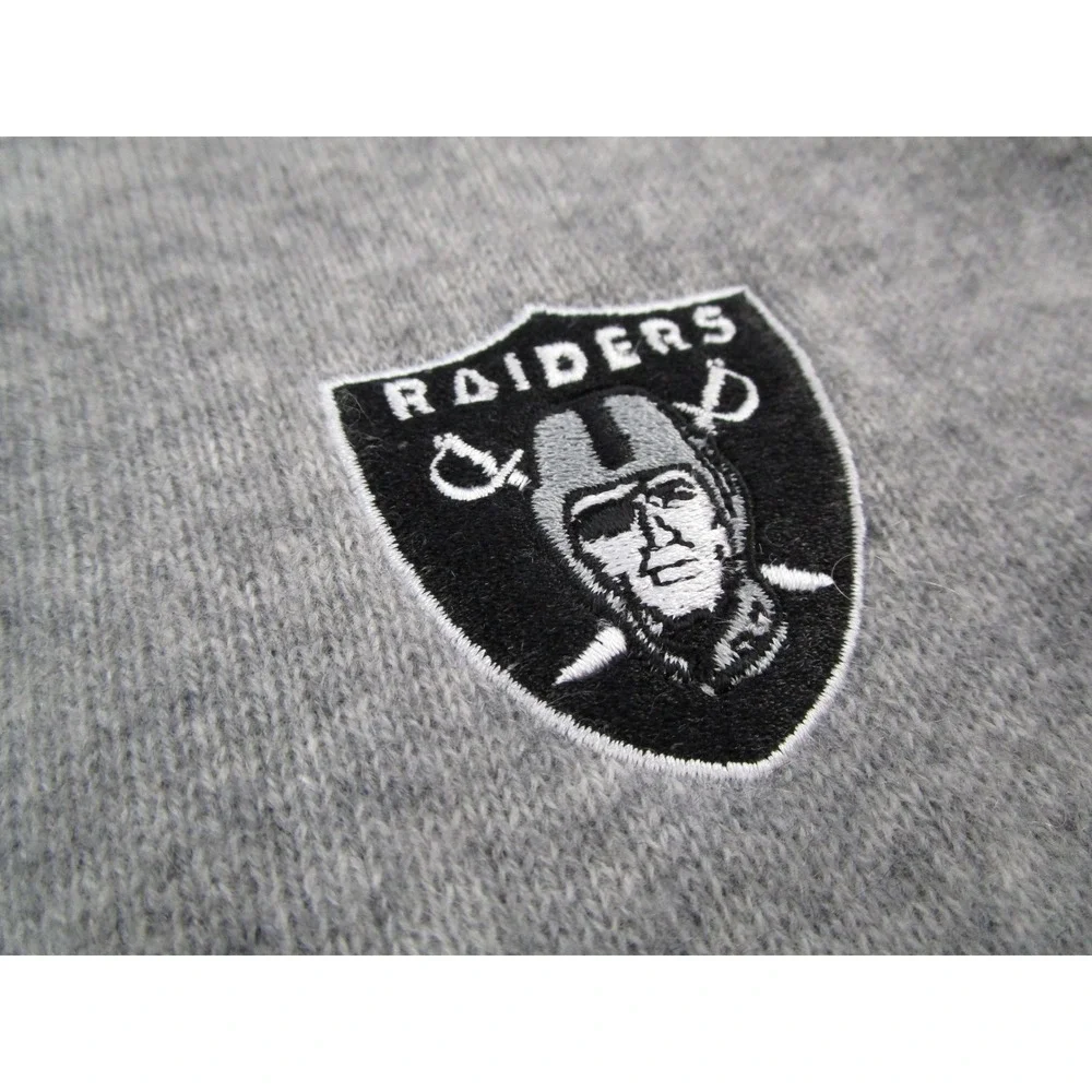 RLX Ralph Lauren Cashmere Raiders Quarter Zip Sweater Grey XL 785A54526005